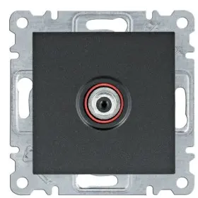 SAT розетка Hager WL3233 Lumina (чорна)