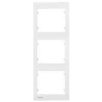Потрійна рамка Siemens Iris S18103 вертикальна (біла)