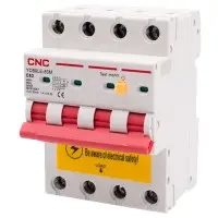 Дифференциальный выключатель CNC YCB9LE-80M C63А 3Р+N 6кА 30мА (Б00044027)
