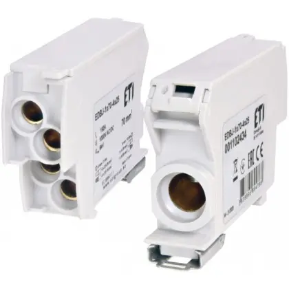 Распределительный блок ETI EDBJ-1x70-4x25 192A 1000В AC/1500В DC (1102434)