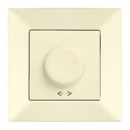 Светорегулятор поворотный Meridian, 600W RL, кремовый Светорегулятор поворотный Meridian, 600W RL, кремовый