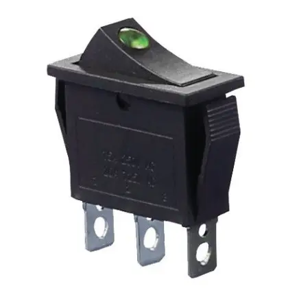 Перемикач TNSy KCD3-101EN G/B з підсвічуванням зелений (TNSy5500835) Перемикач TNSy KCD3-101EN G/B з підсвічуванням зелений (TNSy5500835)