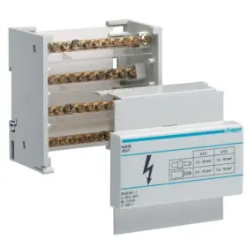 Блок розгалужувальний Hager 80A (вхід 1х16мм2; вихід 8х10мм2)