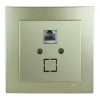 Розетка Nilson Touran золото комп'ютерна CAT5e RJ45 ( 24151044 )