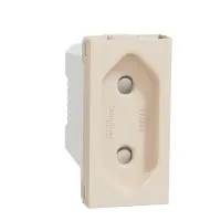 Розетка Schneider Electric Unica New NU303144 со шторками винтовой зажим 1м бежевая Розетка Schneider Electric Unica New NU303144 со шторками винтовой зажим 1м бежевая