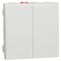 Двоклавішний вимикач Schneider Electric NU321118 (схема 5) 10А 2М (білий) Двоклавішний вимикач Schneider Electric NU321118 (схема 5) 10А 2М (білий)