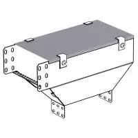Крышка на вертикальный внешний угол METAKSAN KKDL 60 12 PG 600мм 1,2мм переходник правосторонний/левосторонний