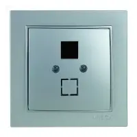 Розетка Nilson Thor серебро компьютерная без модуля ( 27131042 )