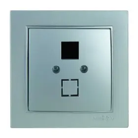 Розетка Nilson Thor серебро компьютерная без модуля ( 27131042 )