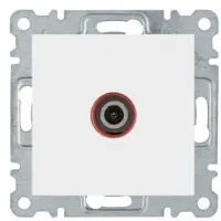 Розетка SAT Lumina-2 біла