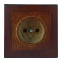 Розетка Nilson Touran орех 1-я без заземления ( 24271015 )