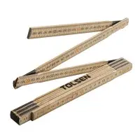 Дерев'яна розкладна лінійка Tolsen (35046) 2м