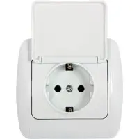 Розетка E.Next e.install.stand.810С з з/к з кришкою (s035028)