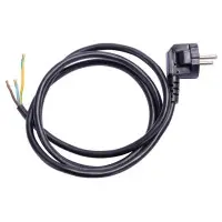 Вилка со шнуром E.Next e.wire.plug.black.0,75 3х0,75 1,2м черный (l020012)
