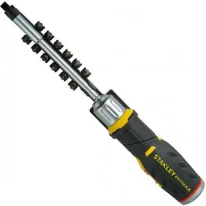 Набір біт Stanley FMHT0-62691 Fatmax з тримачем з храповим механізмом (12шт) Набір біт Stanley FMHT0-62691 Fatmax з тримачем з храповим механізмом (12шт)