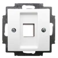 Накладка компьютерной розетки ABB Basic 55 2561-94-507 (белая)