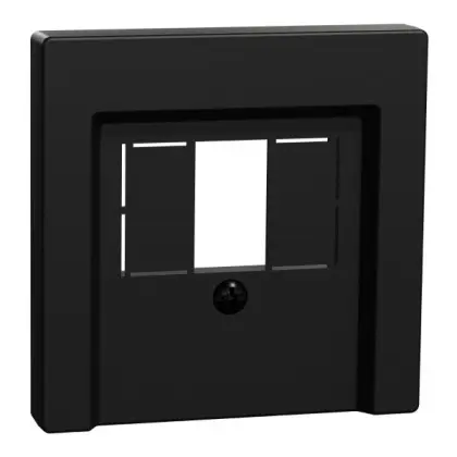 Накладка розетки TAE/аудио/USB Schneider Electric Merten System M MEG4250-0403 (черная матовая)