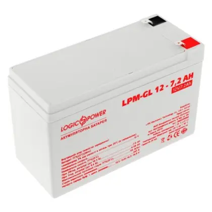 Аккумулятор LogicPower LPM-GL 12-7,2 AH 12В Аккумулятор LogicPower LPM-GL 12-7,2 AH 12В