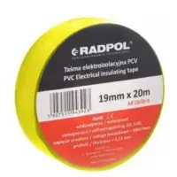 ПВХ изолента Radpol AR 19/20 желтая 20м