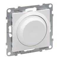 Поворотний світлорегулятор 300Вт/250В Legrand SUNO (білий) 721179 Поворотний світлорегулятор 300Вт/250В Legrand SUNO (білий) 721179