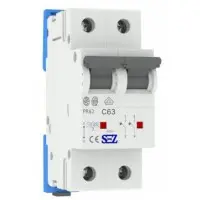 Двухполюсный автомат SEZ 62 C 63А 2P (PR62C63A)