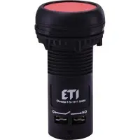 Моноблочная утопленная кнопка ETI 004771450 ECF-10-R (1NO красная)