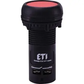 Моноблочная утопленная кнопка ETI 004771450 ECF-10-R (1NO красная)