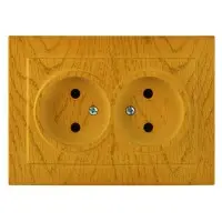 Розетка Nilson Touran дуб 2-на без заземлення ( 24251024 )