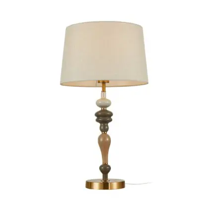 Настольная лампа Italux TB-84678-AB Moren E27 1x60W IP20 бежевая
