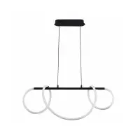 Підвісний світильник, люстра Goldlux 329080 Emma Led 1x38W 4000K 4450Lm IP20 Чорний