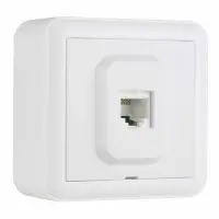 Розетка Nilson Unique біла комп'ютерна CAT5e RJ45 ( 28111044 )