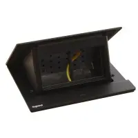 Лючок із висувним блоком Legrand на 4 модулі (654802) чорний