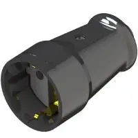 Штепсельне гніздо NE-AD 1008-S з з/к 16А чорне