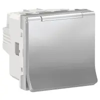 Розетка Schneider Electric NU303730TA (винтовой зажим) 16А (алюминий)