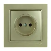 Розетка Nilson Thor золото 1-на без заземлення ( 27151015 )