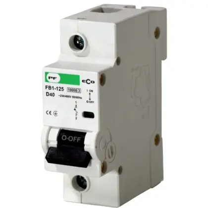 Автоматичний вимикач Promfactor ECO FB1-125 1P D 40A 10кА (FB1D10040)