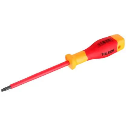 Диэлектрическая отвертка Tolsen (V30810) VDE Torx T 10х70мм Premium
