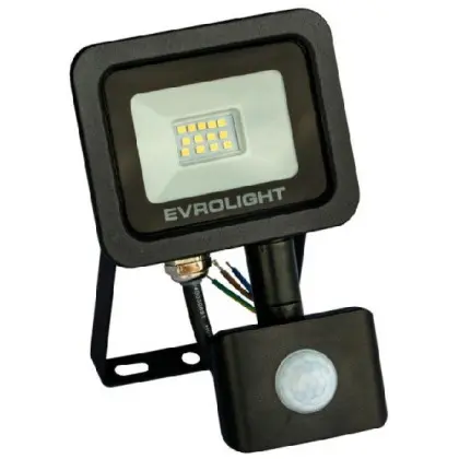Світлодіодний прожектор Evrolight FM-01D-10 10Вт 6400К з датчиком руху (57039) Світлодіодний прожектор Evrolight FM-01D-10 10Вт 6400К з датчиком руху (57039)