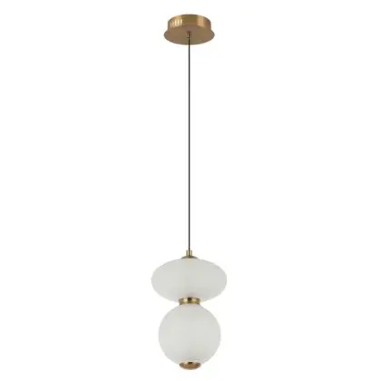 Подвесной светильник, люстра Italux PND-8545-2-AB-WH Nico LED 2x8W 3000K 825Lm IP20 белый Подвесной светильник, люстра Italux PND-8545-2-AB-WH Nico LED 2x8W 3000K 825Lm IP20 белый