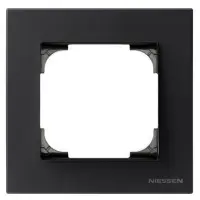 Однопостовая рамка ABB Sky 8571 NS (черный бархат) Однопостовая рамка ABB Sky 8571 NS (черный бархат)