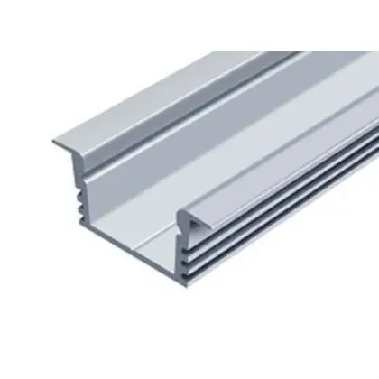 LED-профиль врезной анодированный, 2 метра (ЛПВ12е_1)