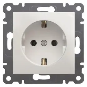 Розетка WL1050 Lumina-2, біла, Hager