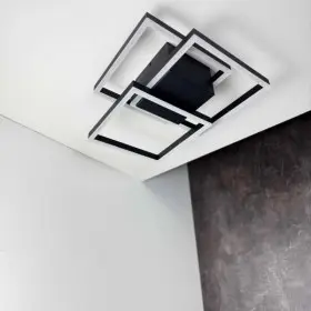 Светильник LED smart RAFAEL+пульт 100W 3000-5000K IP20 прямоугольный черный Violux ( 220975 )