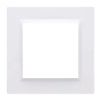 Рамка одинарная горизонтальная Simon 10 белая