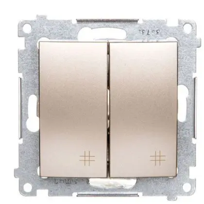 Подвійний перехресний вимикач Kontakt Simon Simon 54 Premium DW7/2.01/44