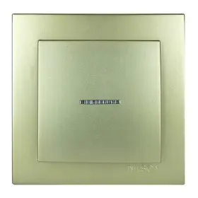 Вимикач Nilson Touran золото 1кл з підсвіткою ( 24151002 )