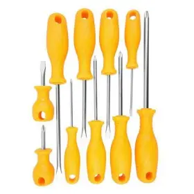 Комплект отверток Tolsen с пластиковой рукояткой 10шт (20740)