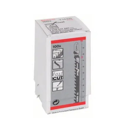 Лобзиковые пилки Bosch T144D (100шт)