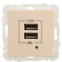 Розетка Logus 45439 TPE USB Charger type "A" 2А (перли) Розетка Logus 45439 TPE USB Charger type "A" 2А (перли)