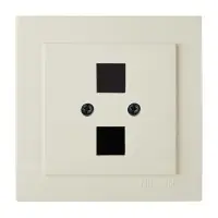 Розетка Nilson Touran кремова комп'ютерна 2-на без модуля ( 24121043 )